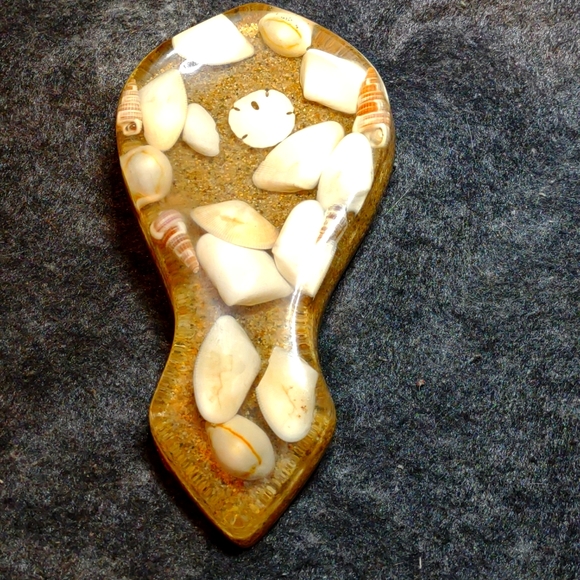 unknown Kitchen Vintage Mcm Lucite Seashell Spoon Rest Poshmark